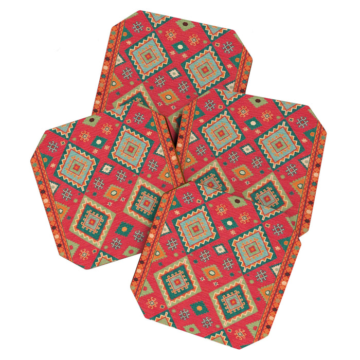 Moroccan Berber Kilim Pattern Coaster Gallery Image 1
