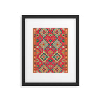 Moroccan Berber Kilim Pattern Framed Art Print Gallery Image 6