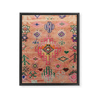 Moroccan Berber Traditional Carpet Framed Canvas Print Gallery Image 8