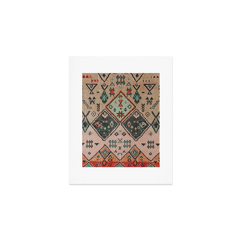 Moroccan Berber Traditional Rug Design Art Print Gallery Image 1