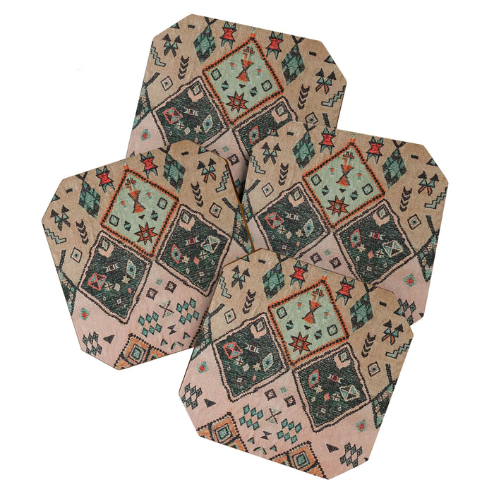 Moroccan Berber Traditional Rug Design Coaster Gallery Image 1