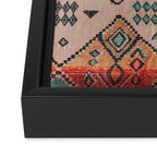 Moroccan Berber Traditional Rug Design Framed Canvas Print Gallery Image 3