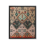 Moroccan Berber Traditional Rug Design Framed Canvas Print Gallery Image 8