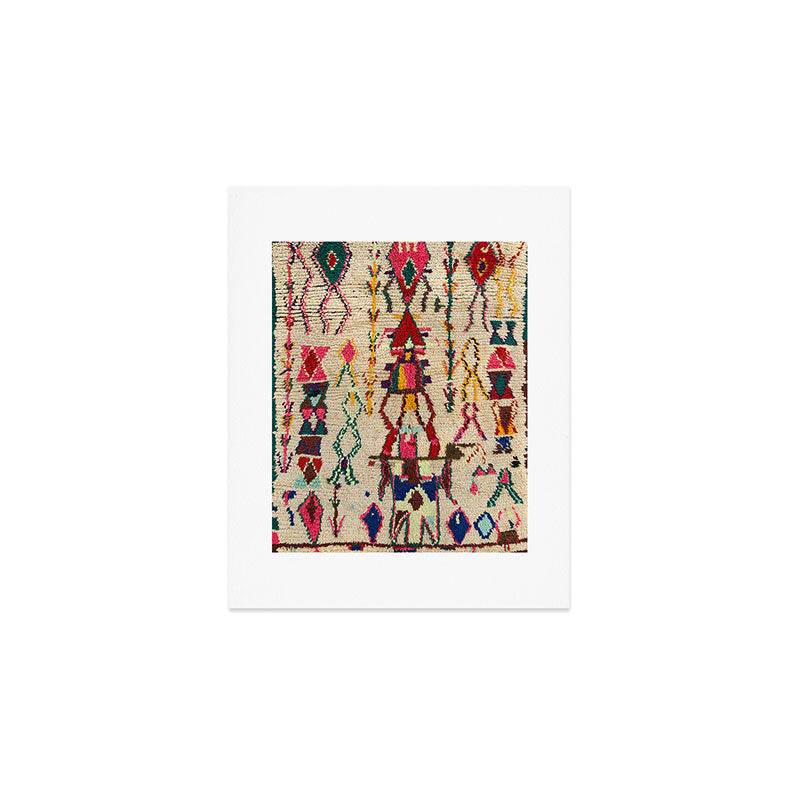 Moroccan Carpet Artwork Art Print Gallery Image 1