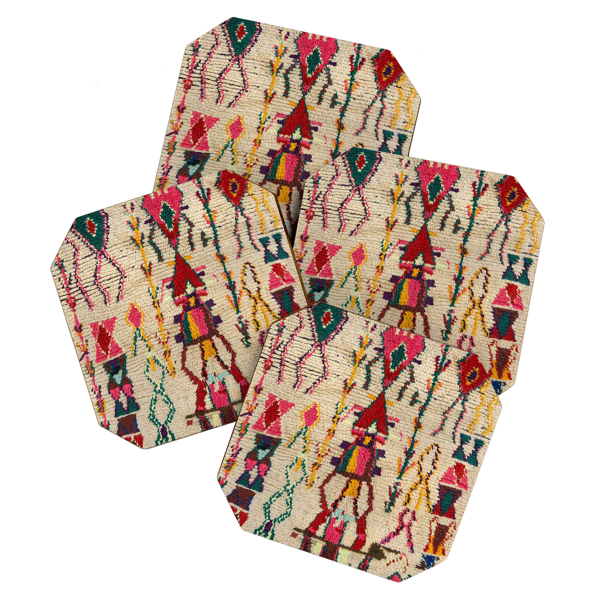 Moroccan Carpet Artwork Coaster Gallery Image 1