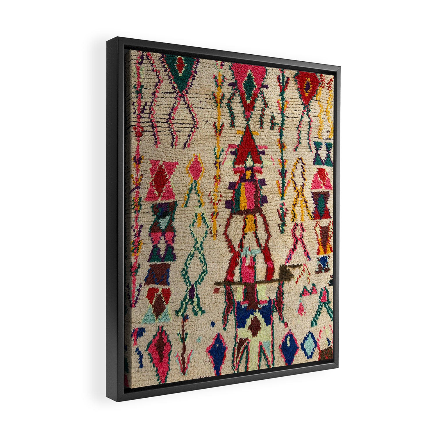 Moroccan Carpet Artwork Framed Canvas Print Gallery Image 2
