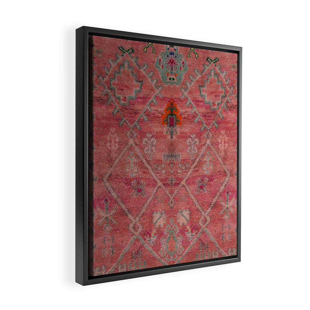 Moroccan Carpet  Framed Canvas Print Gallery Image 2