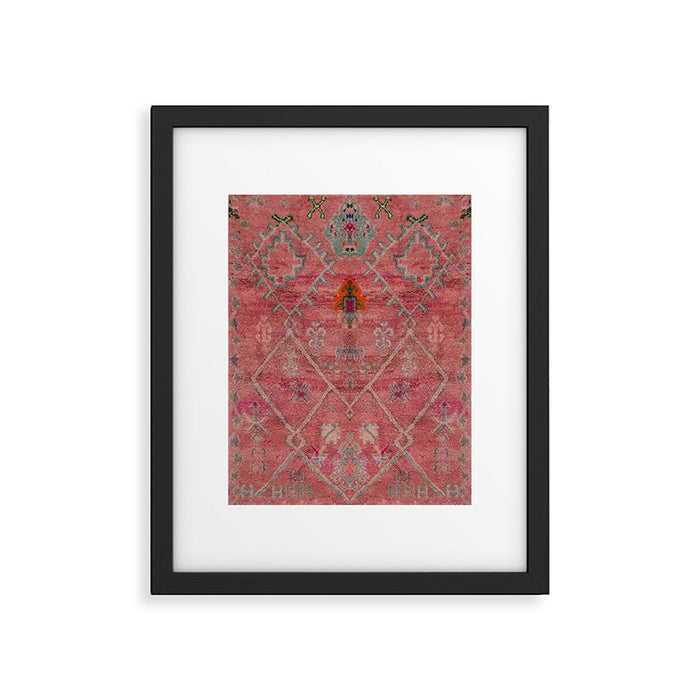 Moroccan Carpet  Framed Art Print Gallery Image 1