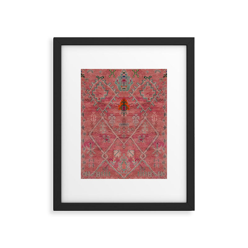 Moroccan Carpet  Framed Art Print Gallery Image 6