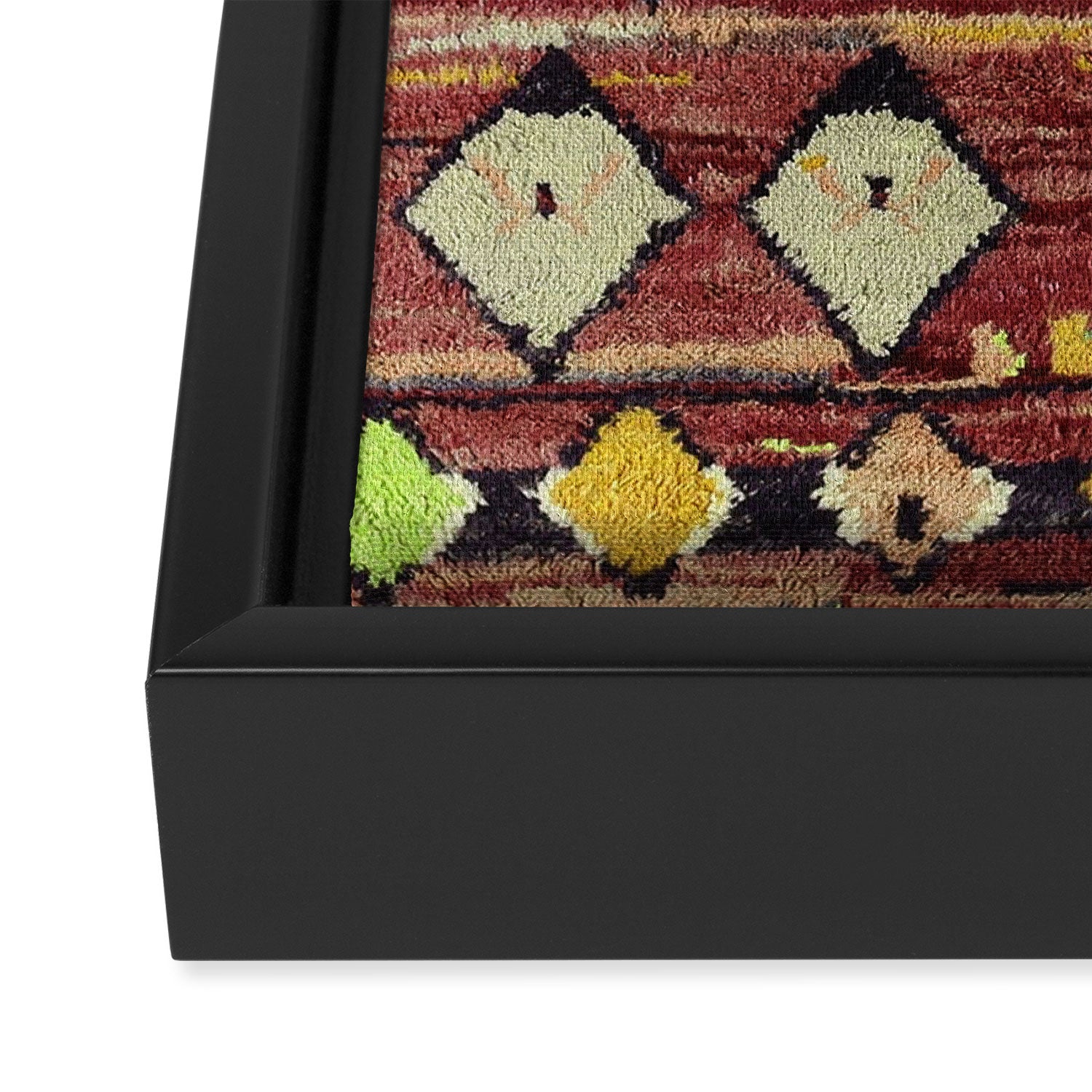 Moroccan Sunset Bohemian Geometric Pattern Framed Canvas Print Gallery Image 3