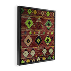 Moroccan Sunset Bohemian Geometric Pattern Framed Canvas Print Gallery Image 2