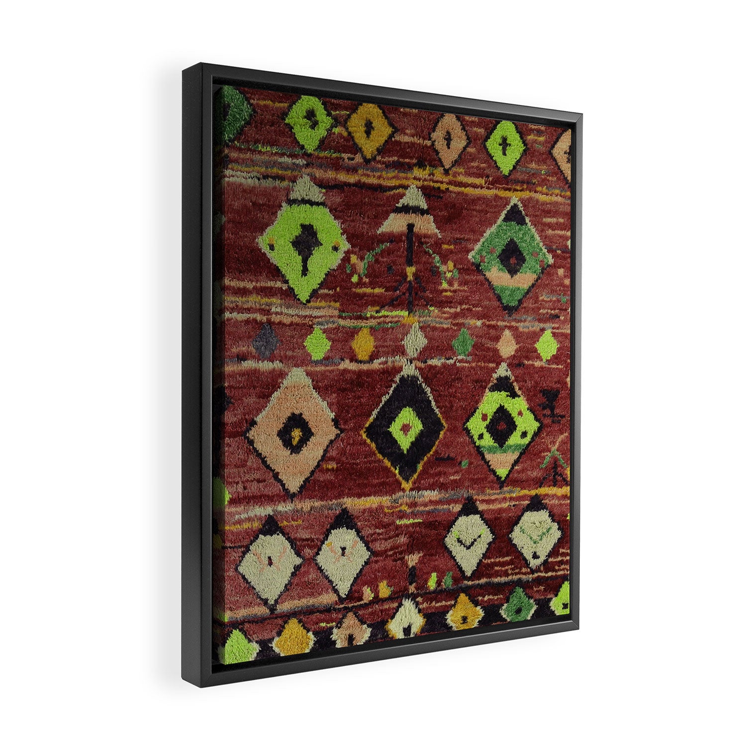 Moroccan Sunset Bohemian Geometric Pattern Framed Canvas Print Gallery Image 2