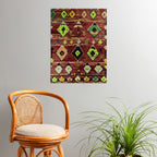 Moroccan Sunset Bohemian Geometric Pattern Poster Gallery Image 3