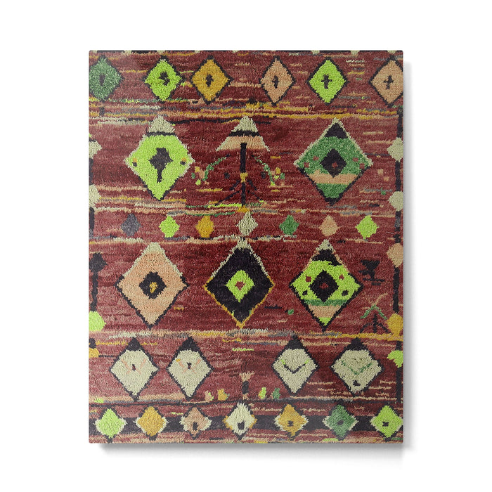 Moroccan Sunset Bohemian Geometric Pattern Metal Print Gallery Image 1