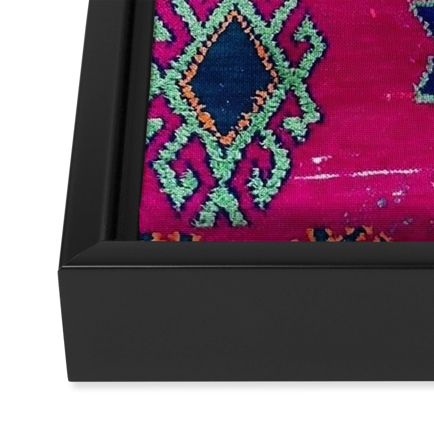 Moroccan Traditional Carpet Artwork Framed Canvas Print Gallery Image 3