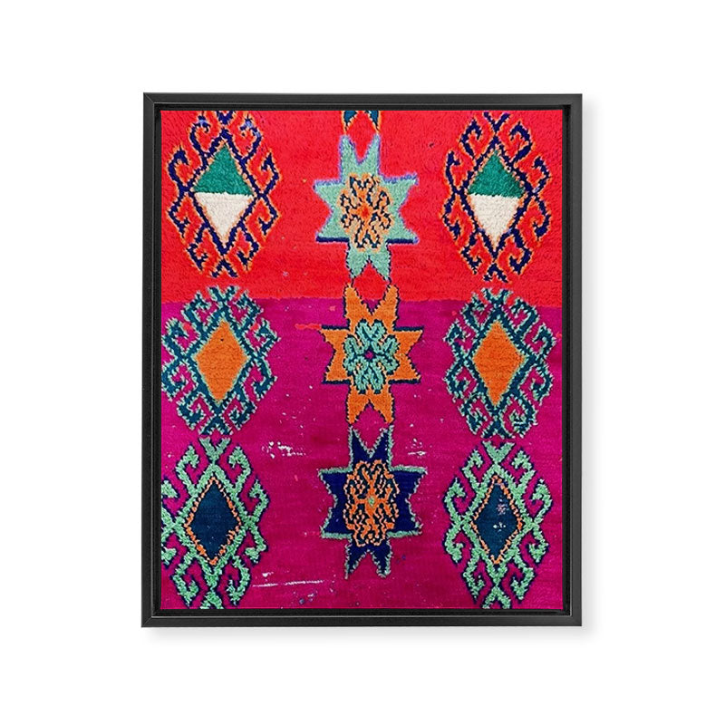 Moroccan Traditional Carpet Artwork Framed Canvas Print Gallery Image 8