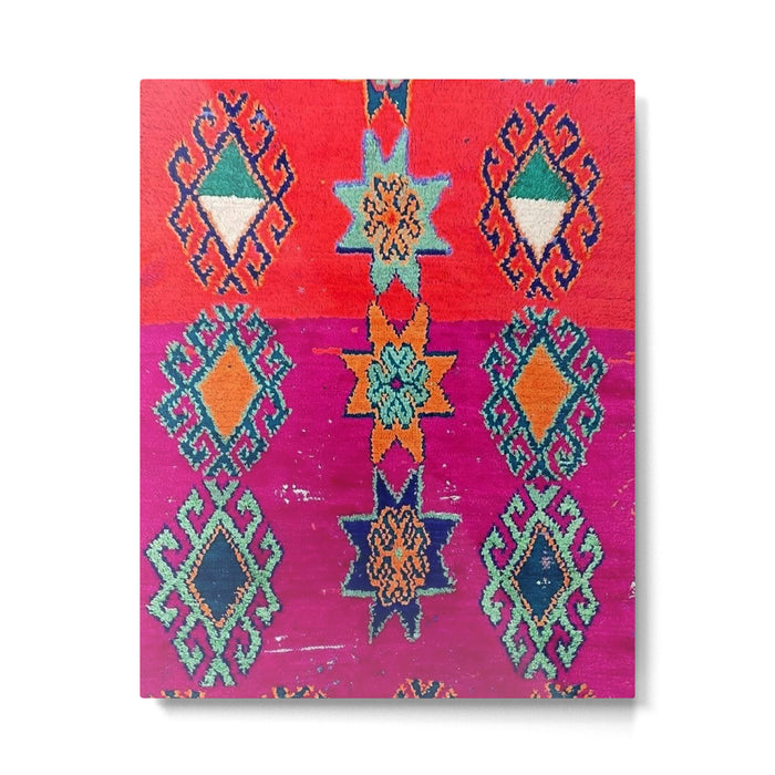 Moroccan Traditional Carpet Artwork Metal Print Gallery Image 1