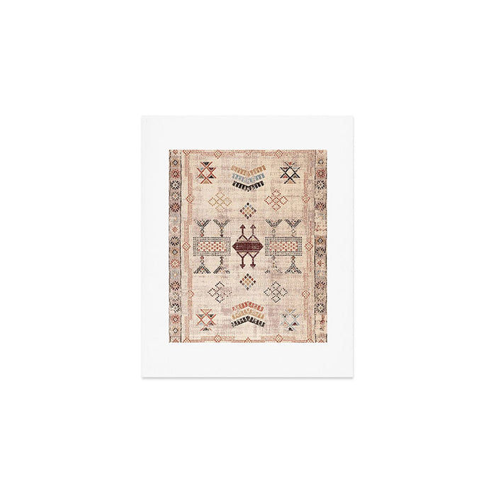 Moroccan Traditional Carpet Arwtork 11 Art Print Gallery Image 1