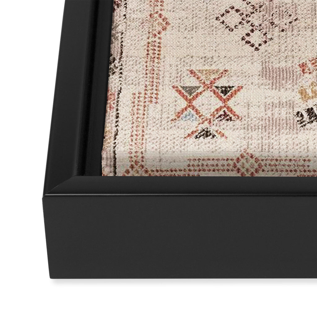 Moroccan Traditional Carpet Arwtork 11 Framed Canvas Print Gallery Image 3