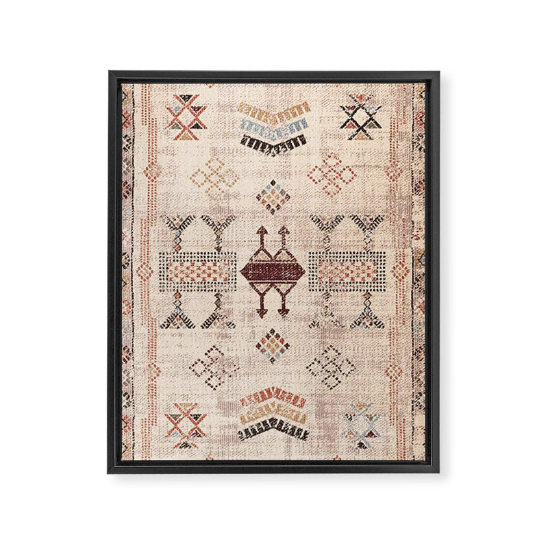 Moroccan Traditional Carpet Arwtork 11 Framed Canvas Print Gallery Image 8