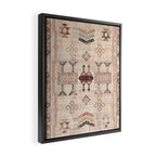 Moroccan Traditional Carpet Arwtork 11 Framed Canvas Print Gallery Image 2