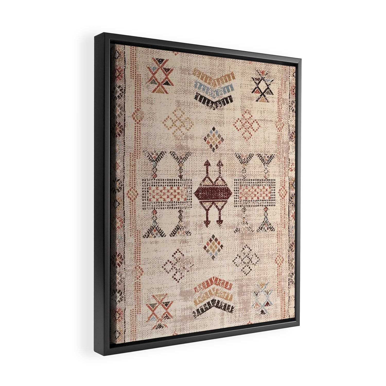 Moroccan Traditional Carpet Arwtork 11 Framed Canvas Print Gallery Image 2