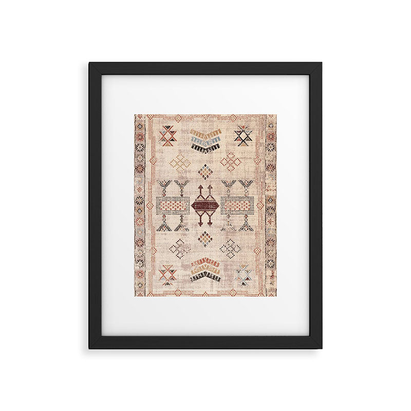 Moroccan Traditional Carpet Arwtork 11 Framed Art Print Gallery Image 6