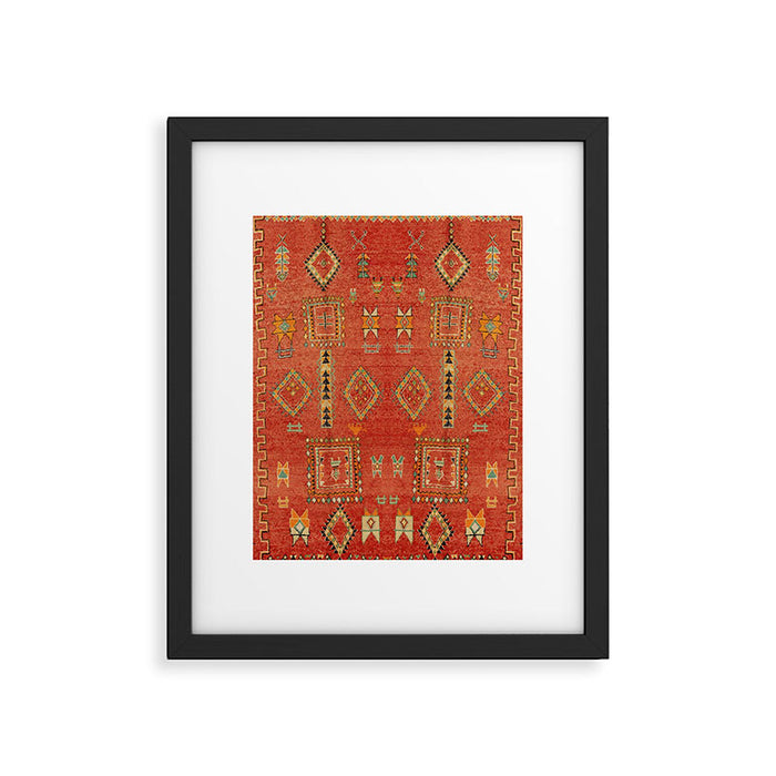 Moroccan Traditional Heritage Design Berber Style E5 Framed Art Print Gallery Image 1