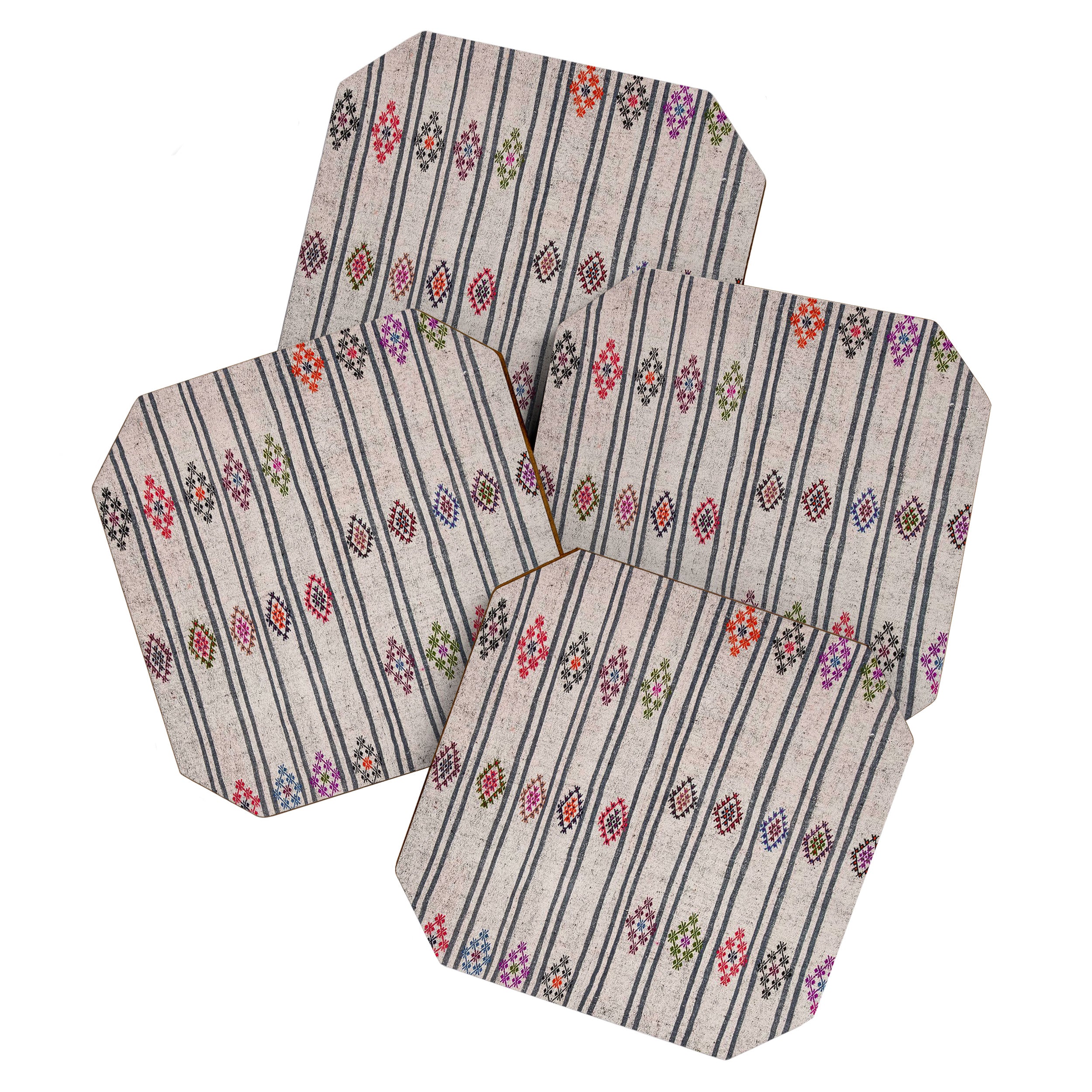 Moroccan Vintage Rug Coaster Gallery Image 1