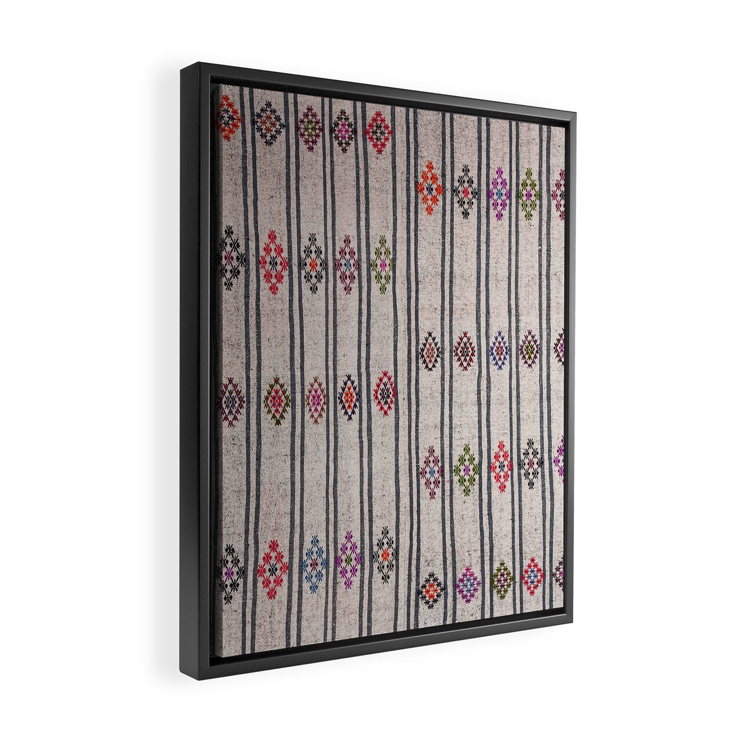 Moroccan Vintage Rug Framed Canvas Print Gallery Image 2