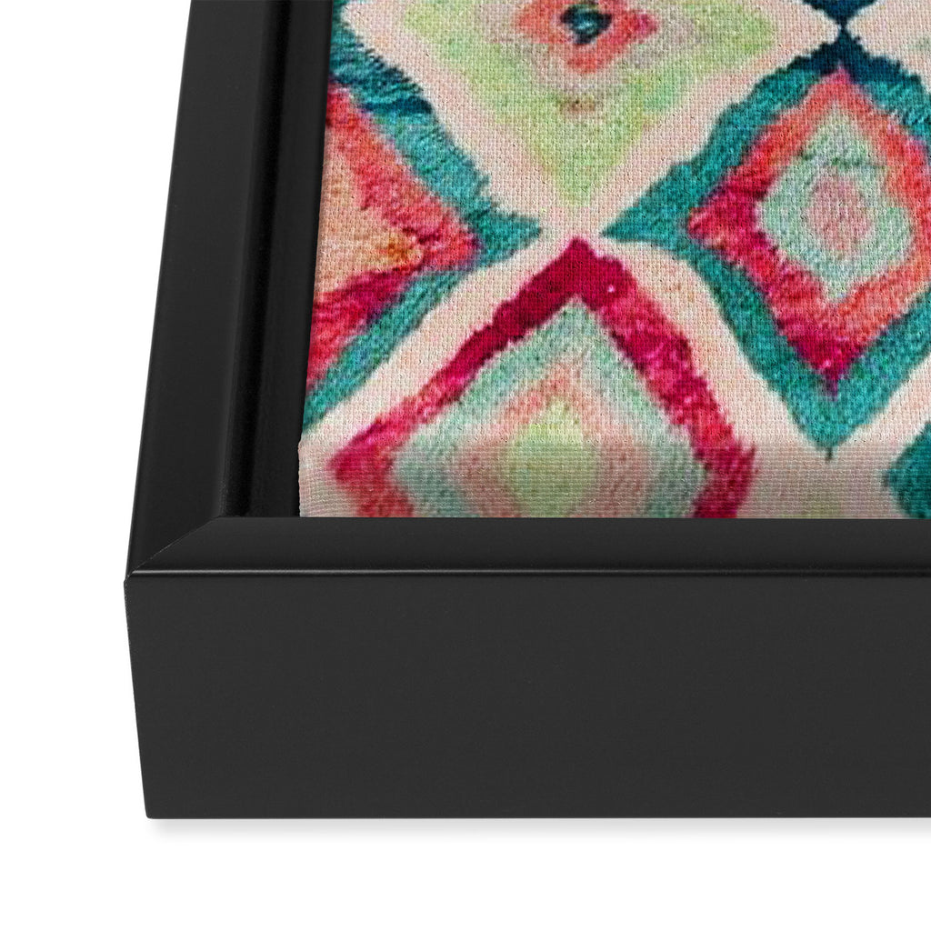 Multicolour Design Framed Canvas Print Gallery Image 3
