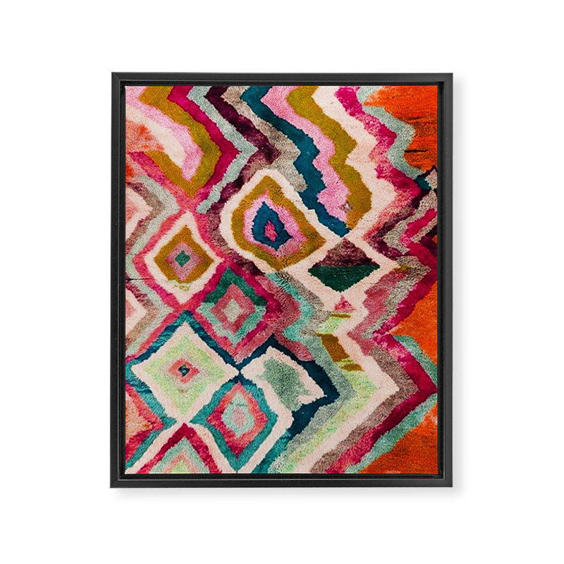 Multicolour Design Framed Canvas Print Gallery Image 8