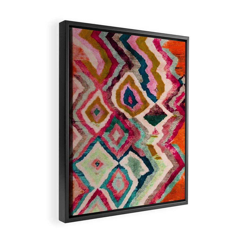 Multicolour Design Framed Canvas Print Gallery Image 2