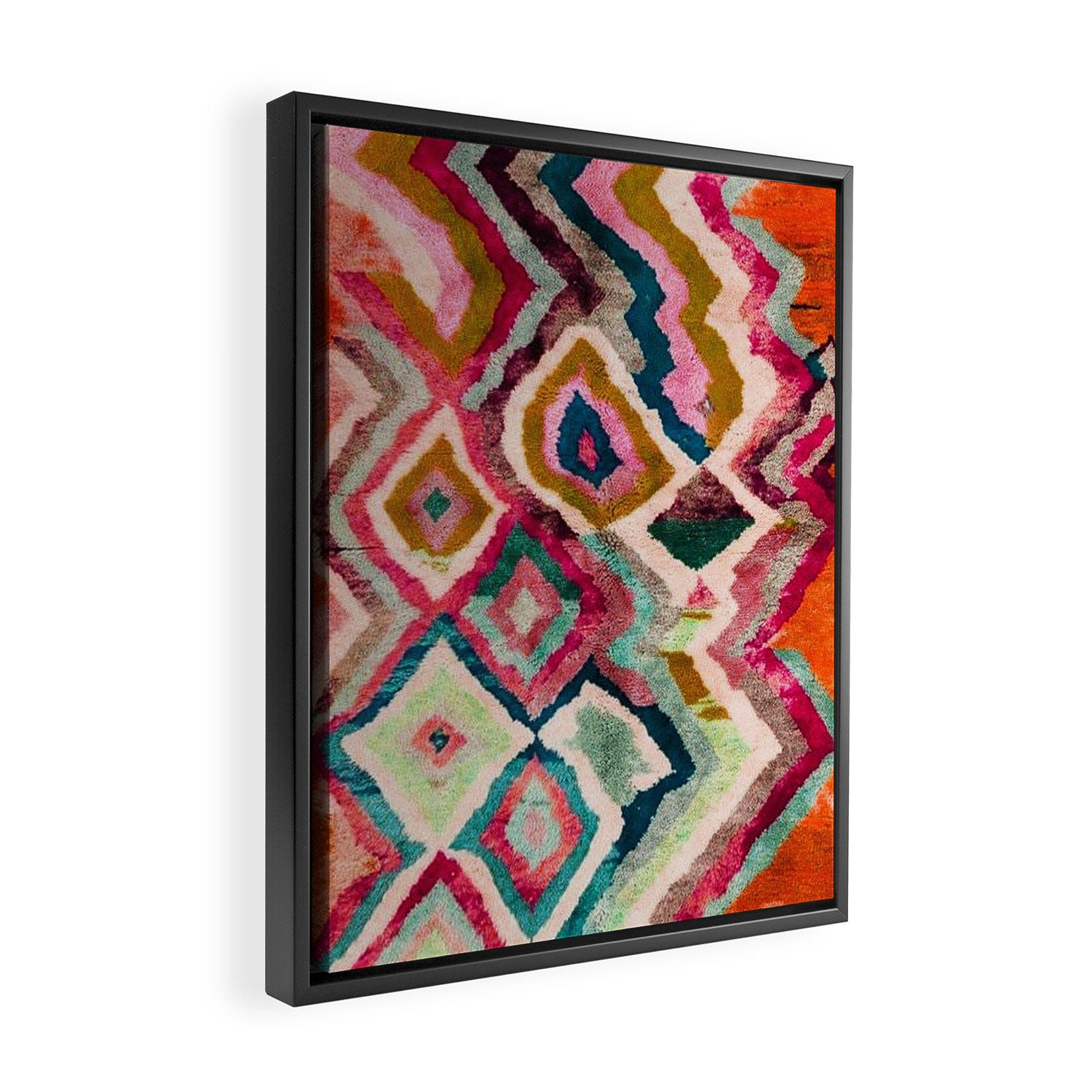 Multicolour Design Framed Canvas Print Gallery Image 2