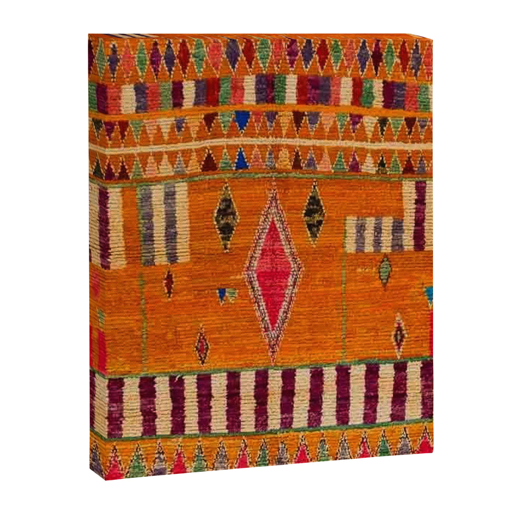 Orange Traditional Moroccan Design Canvas Print Gallery Image 8