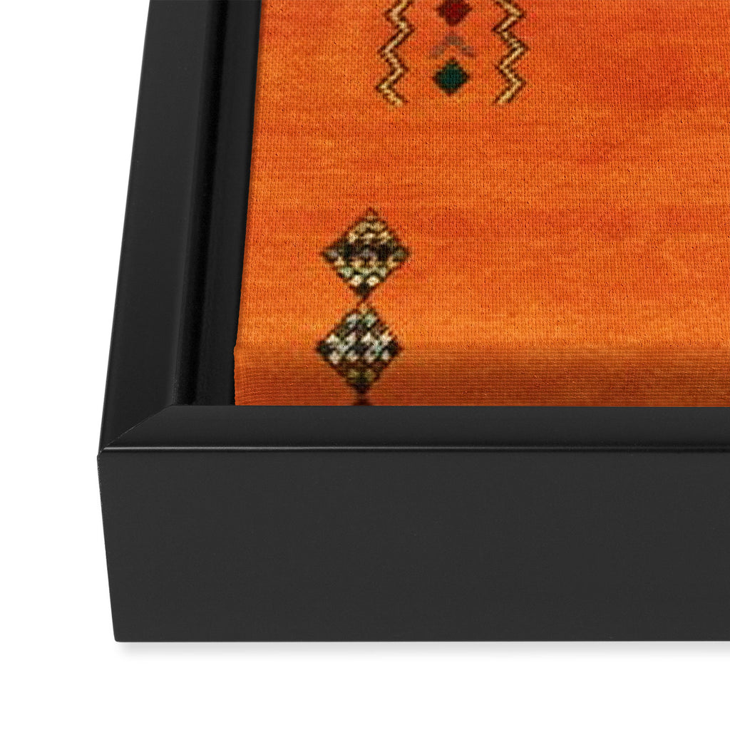 Oriental Traditional Moroccan Berber Rug Artwork Framed Canvas Print Gallery Image 3