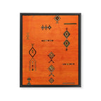 Oriental Traditional Moroccan Berber Rug Artwork Framed Canvas Print Gallery Image 8