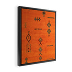 Oriental Traditional Moroccan Berber Rug Artwork Framed Canvas Print Gallery Image 2