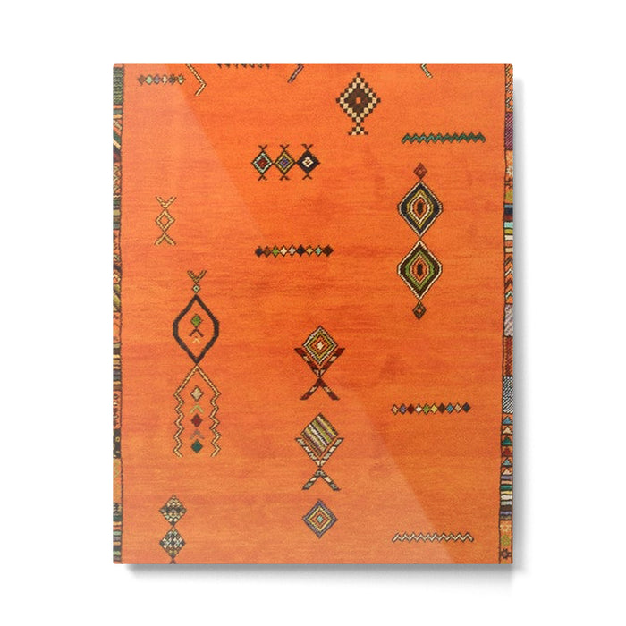 Oriental Traditional Moroccan Berber Rug Artwork Metal Print Gallery Image 1