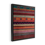 Oriental Traditional Rug Artwork Design C13 Framed Canvas Print Gallery Image 2