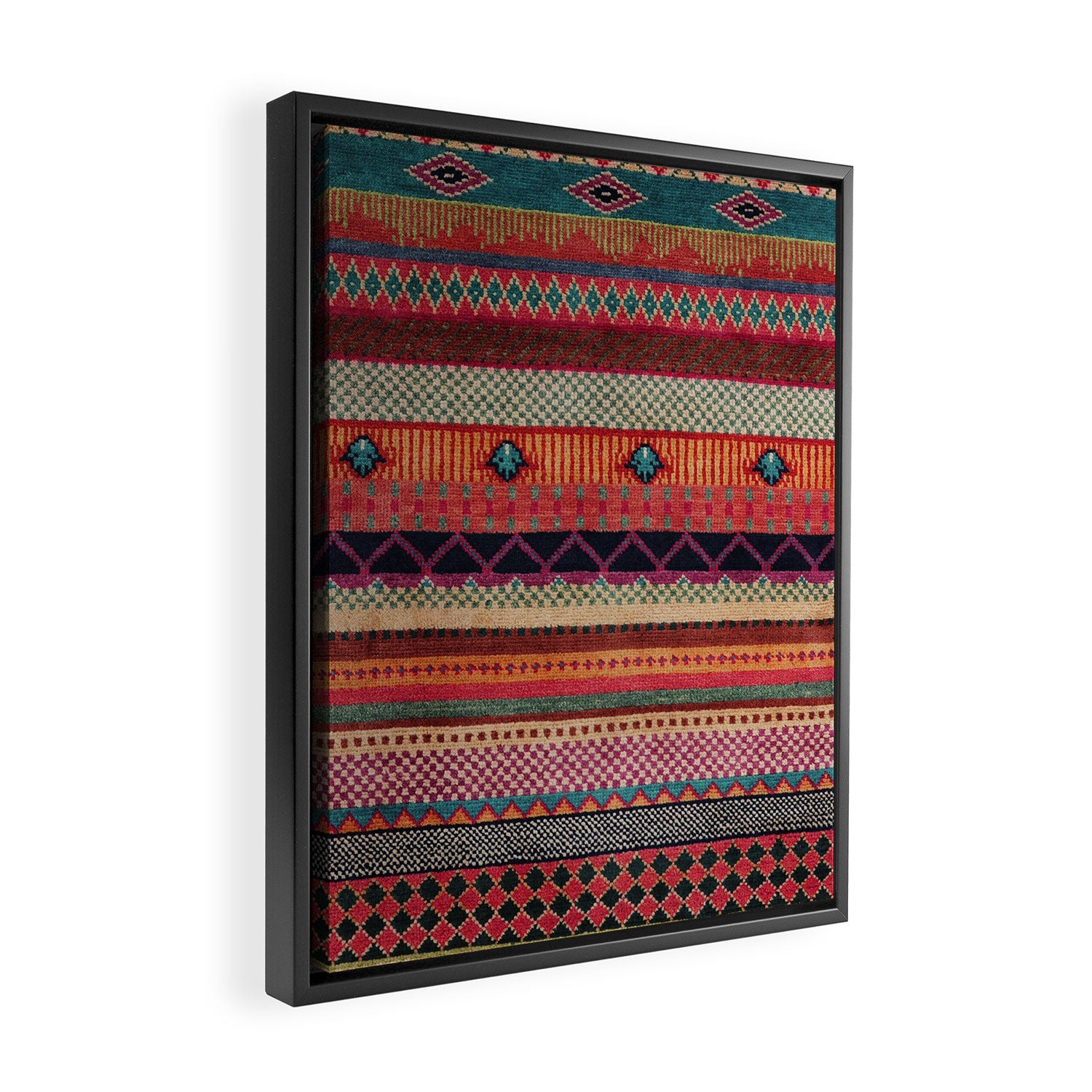 Oriental Traditional Rug Artwork Design C13 Framed Canvas Print Gallery Image 2