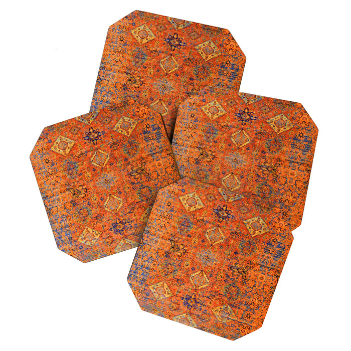 Oriental Vitange Moroccan Rug Design Coaster Gallery Image 1