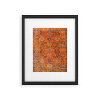 Oriental Vitange Moroccan Rug Design Framed Art Print Gallery Image 4