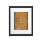 Persian Heritage Rug Design in Warm Earth Tones Framed Art Print Gallery Image 6