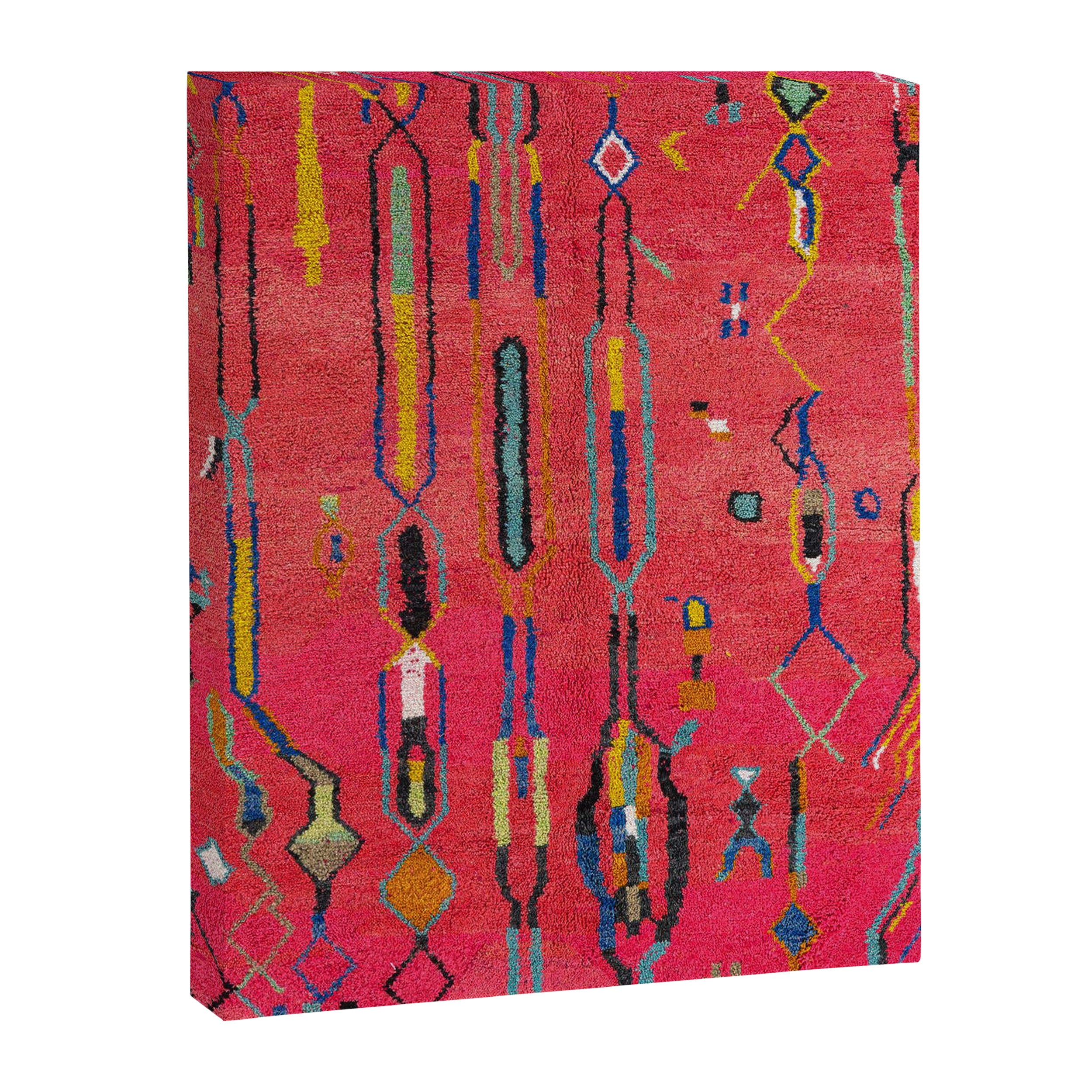 Traditional Moroccan Berber Carpet Arwtork Canvas Print Gallery Image 8