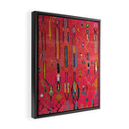 Traditional Moroccan Berber Carpet Arwtork Framed Canvas Print Gallery Image 2
