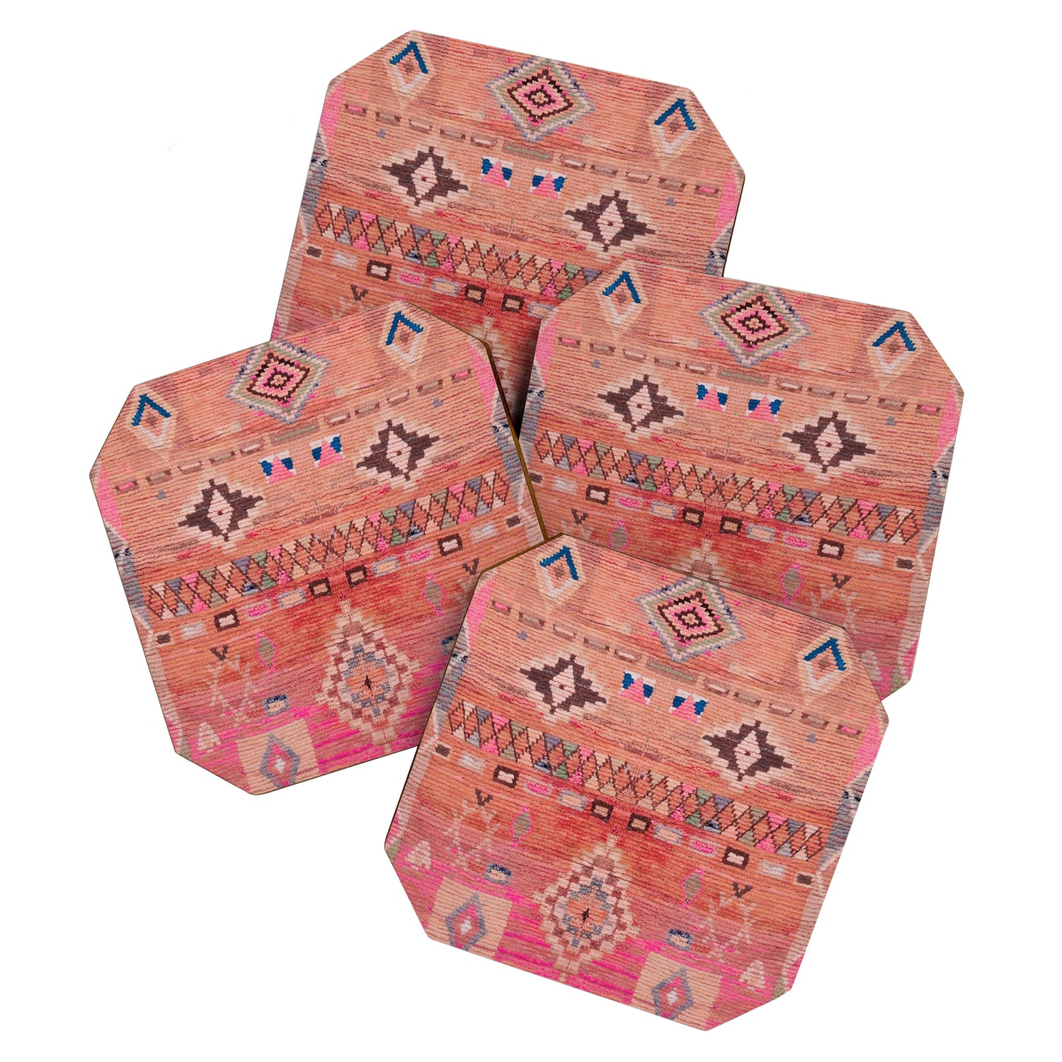 Traditional Moroccan Berber Rug Design Coaster Gallery Image 1