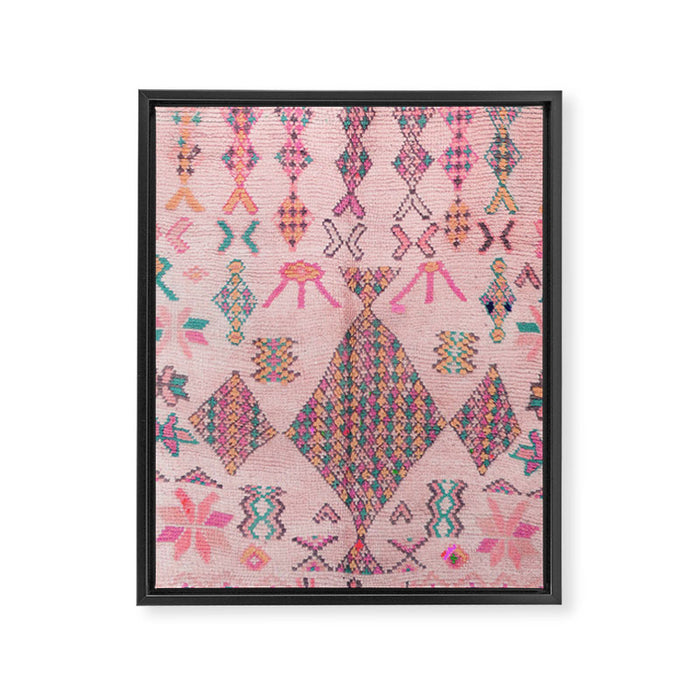 Traditional Moroccan Berber Style Design D1 Framed Canvas Print Gallery Image 1