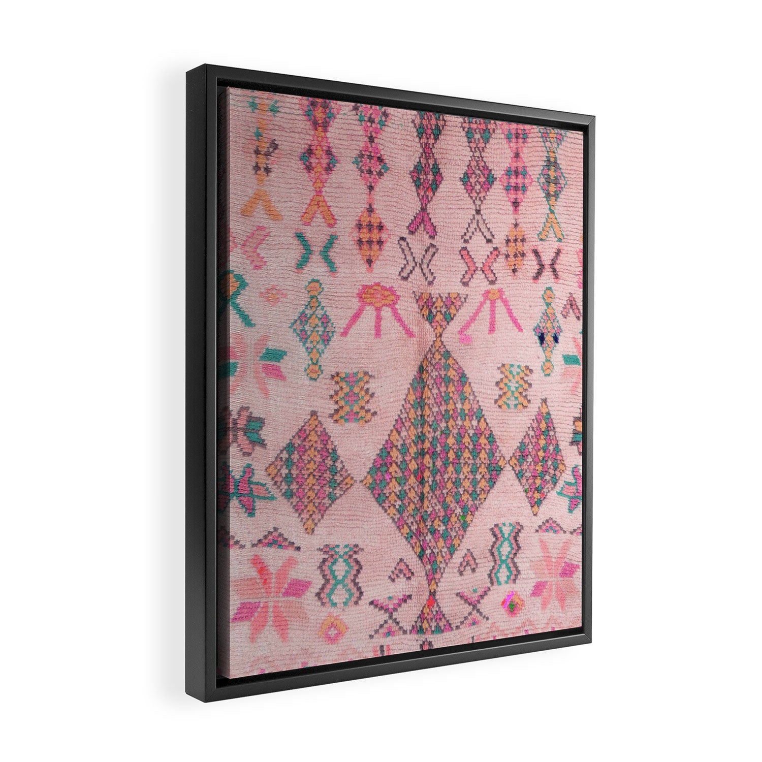 Traditional Moroccan Berber Style Design D1 Framed Canvas Print Gallery Image 2