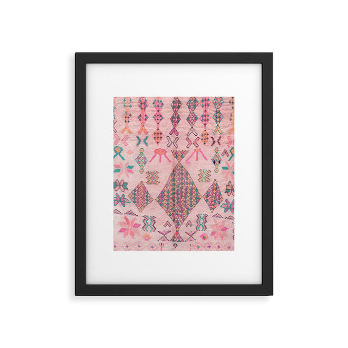 Traditional Moroccan Berber Style Design D1 Framed Art Print Gallery Image 1